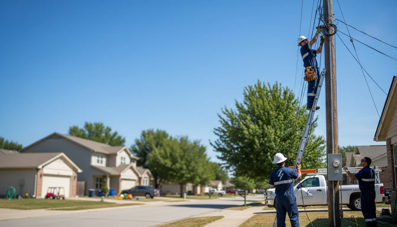 Residential electrician providing installation services in Brent, AL